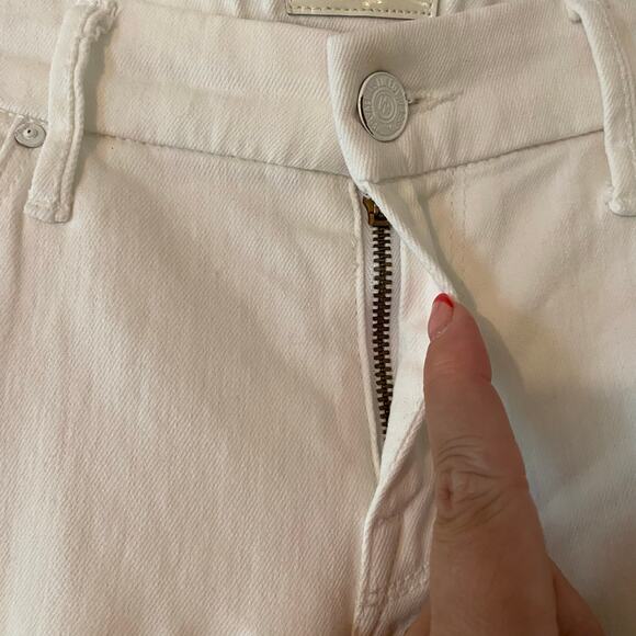 Mother The Looker Skinny Jeans Mirror Mirror White Mid Rise Preppy Women's 27 - Picture 4 of 15